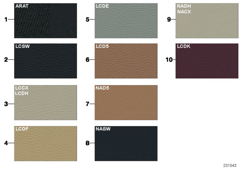 Sample page,uphls.colours,leather/fabric