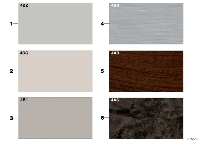 Sample page, interior trim strips