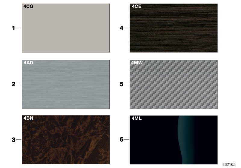 Sample page, interior trim strips