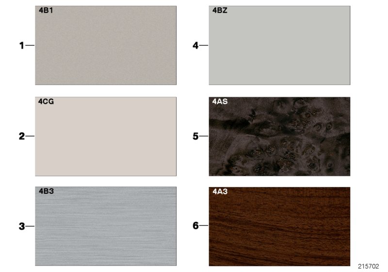 Sample page, interior trim strips