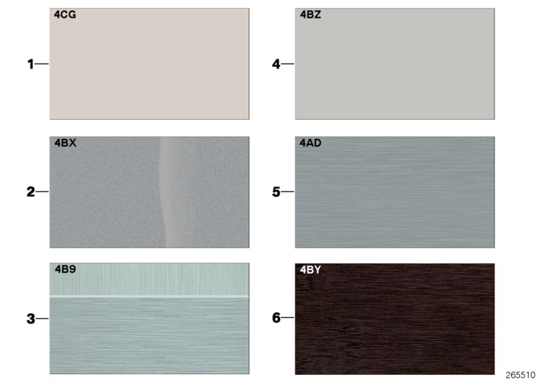 Sample page, interior trim strips