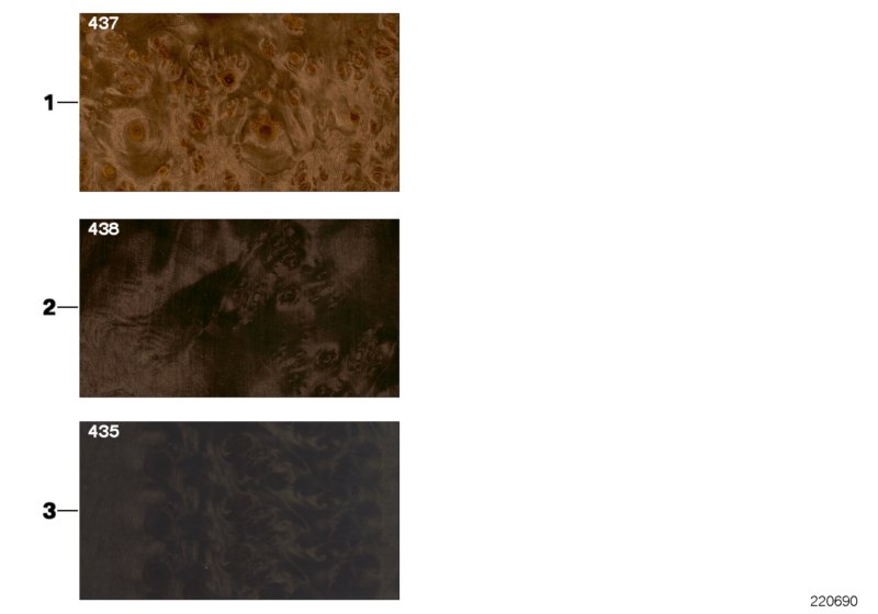 Sample page, interior trim strips