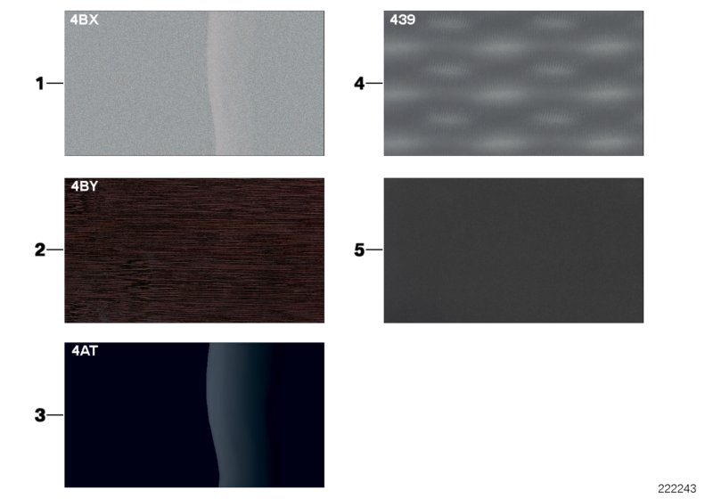 Sample page, interior trim strips