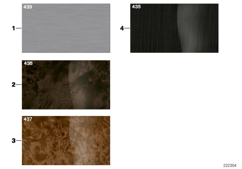 Sample page, interior trim strips