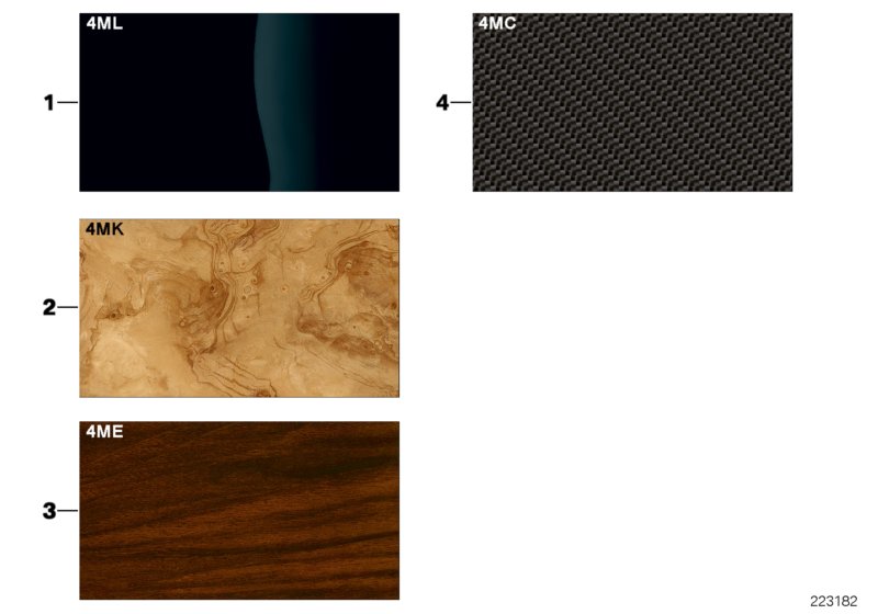 Sample page, interior trim strips