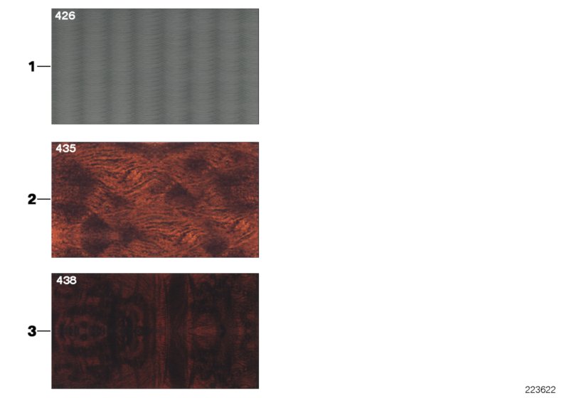 Sample page, interior trim strips