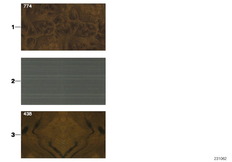 Sample page, interior trim strips