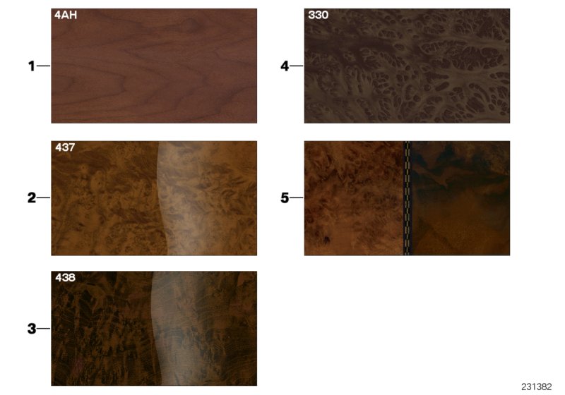 Sample page, interior trim strips