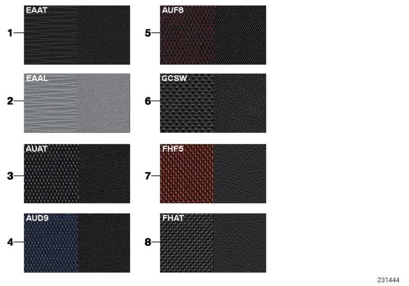 Sample page,uphls.colours,leather/fabric