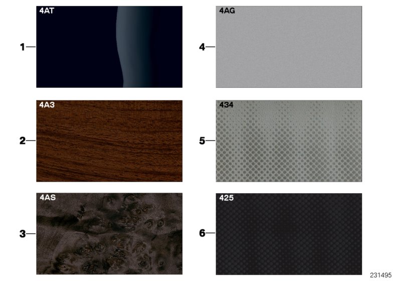Sample page, interior trim strips