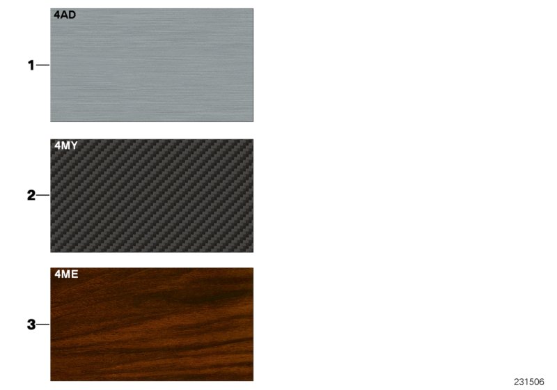 Sample page, interior trim strips