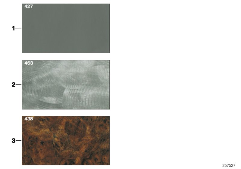 Sample page, interior trim strips