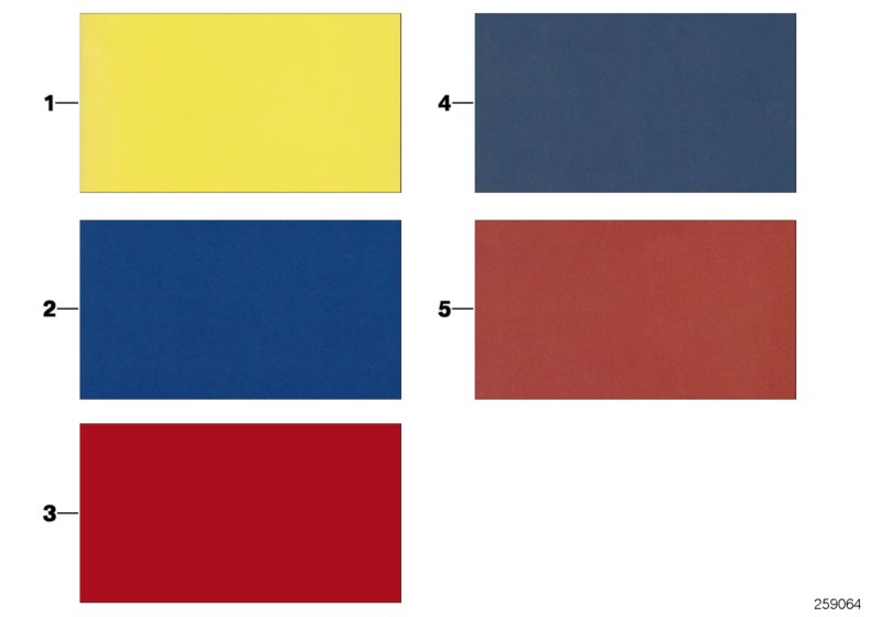 Sample page, interior trim strips