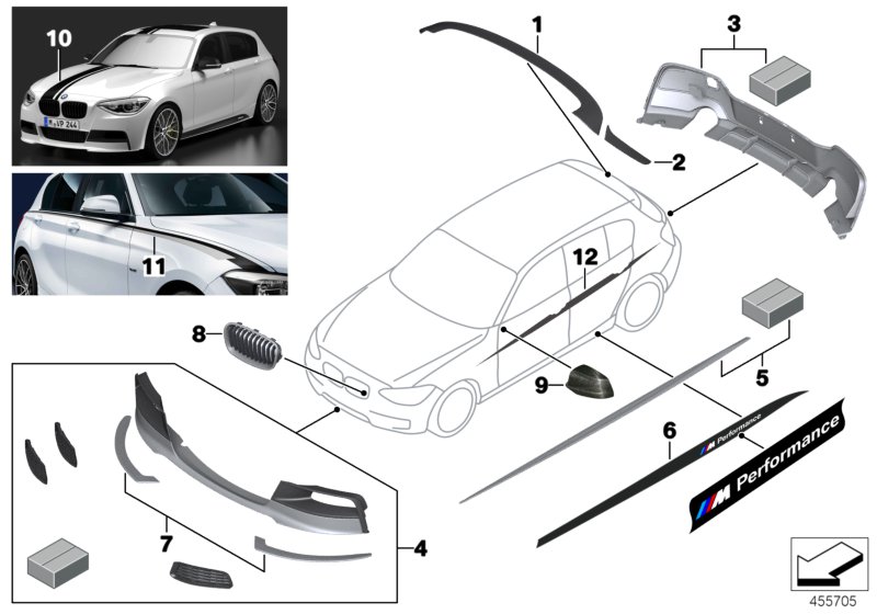M Performance aerodynamics accessories