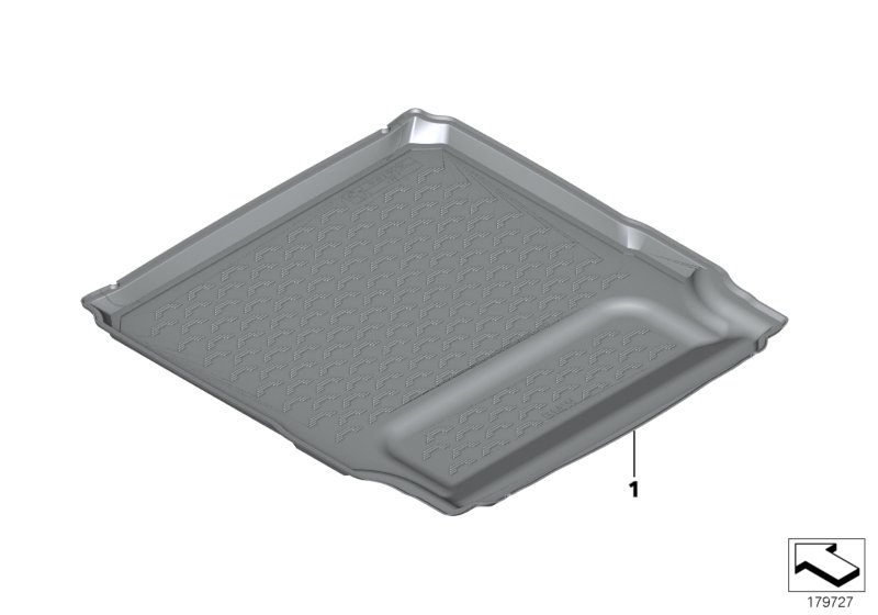 Fitted luggage compartment mat