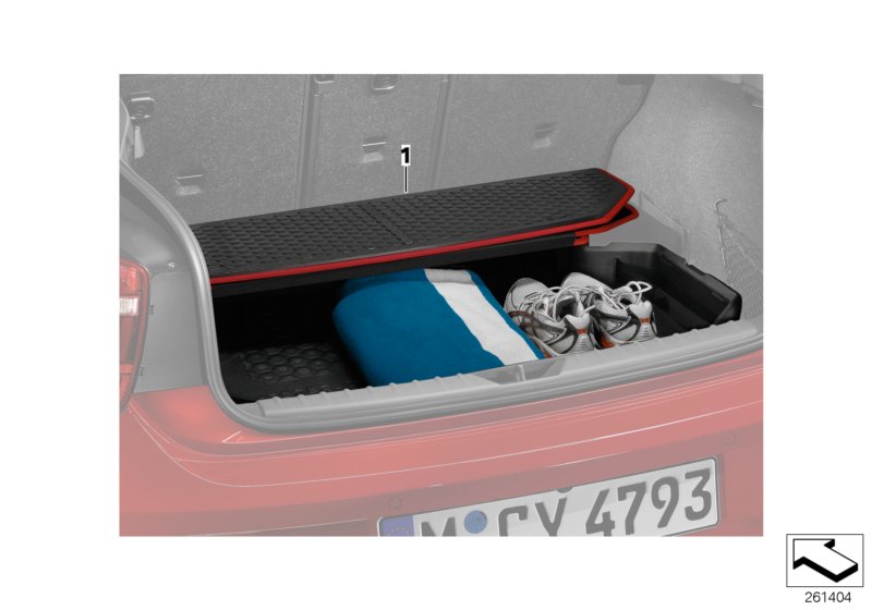 Luggage compartment pan