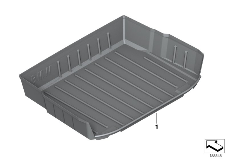 Luggage compartment pan