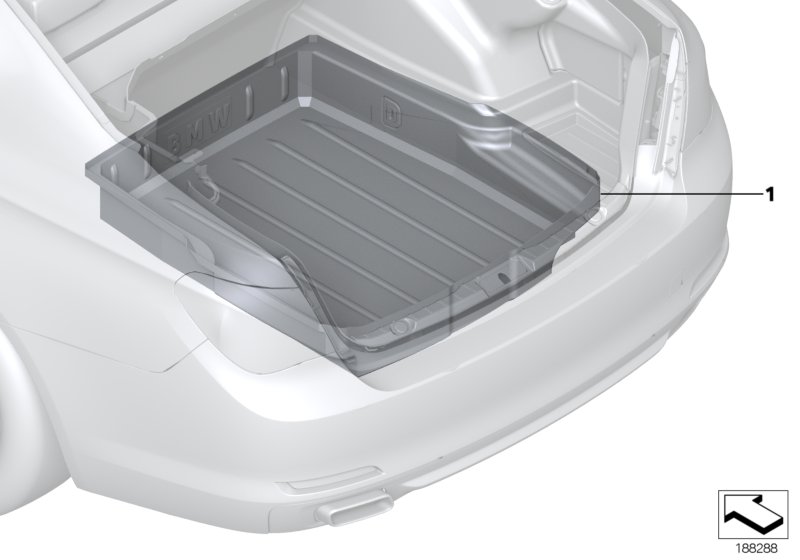 Luggage compartment pan