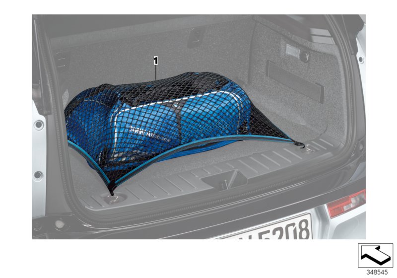 Luggage compartment net