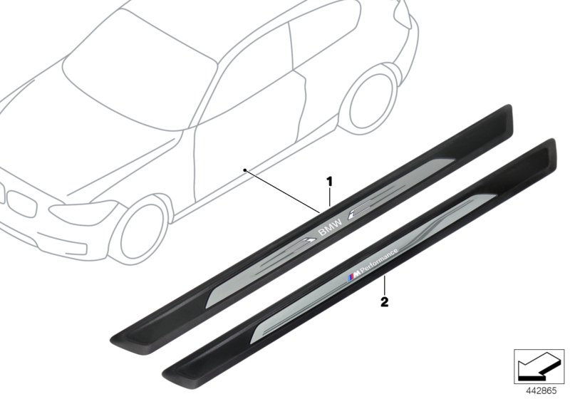 Illuminated door sill strip