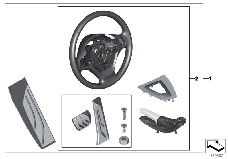 Starter kit, interior equipment