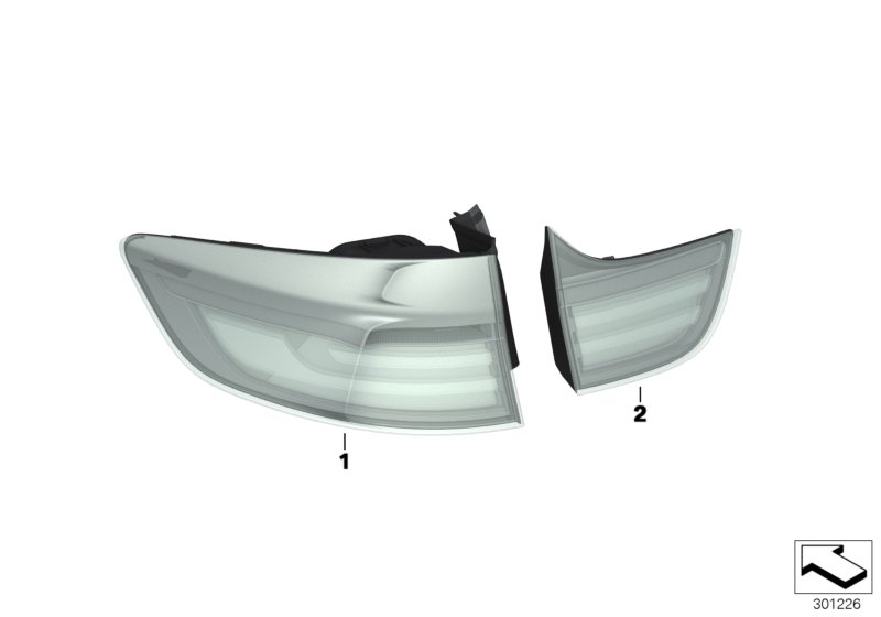 Retrofit kit, rear lights, Facelift LED