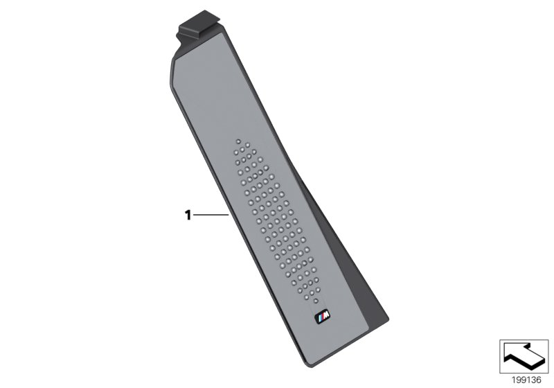 M foot rest retrofit kit