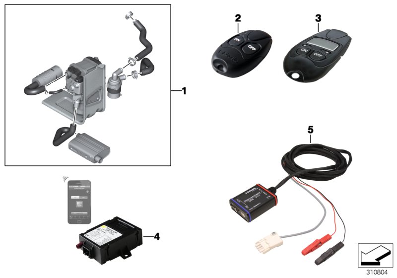Install.kit, independent heater
