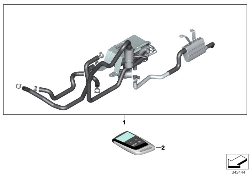 Install.kit, independent heater