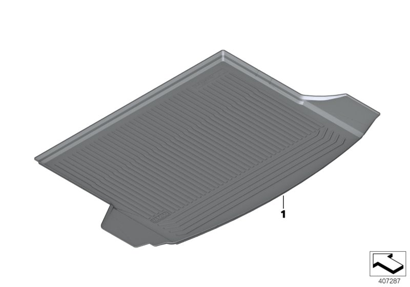 Fitted luggage compartment mat