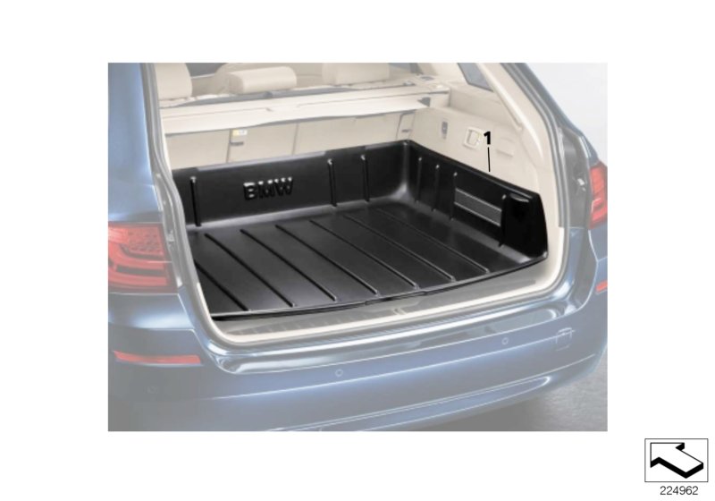 Luggage compartment pan