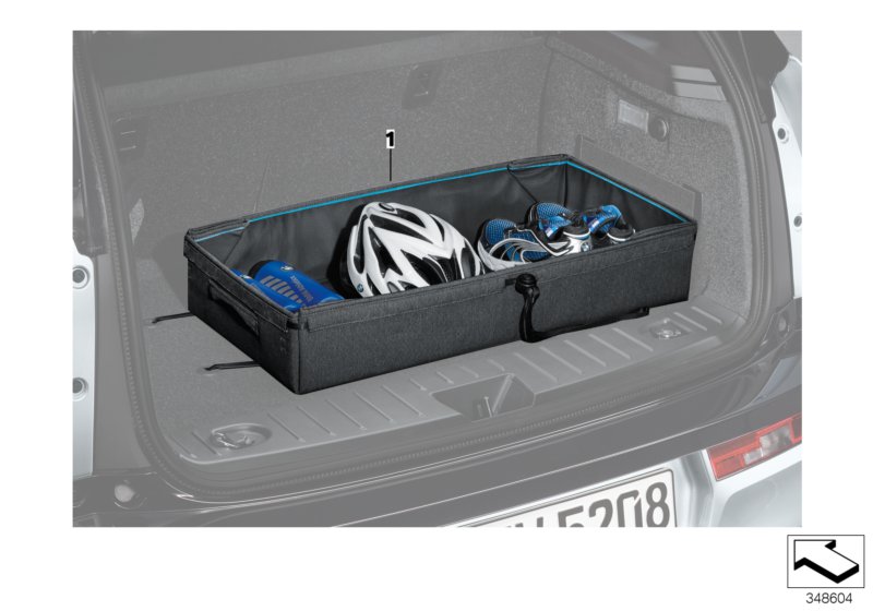 Fitted luggage compartment mat
