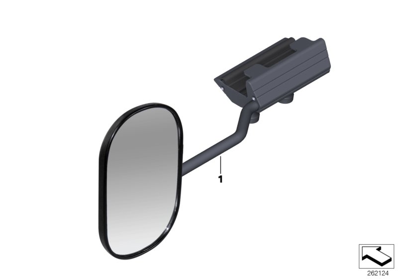 Exterior mirror for towing