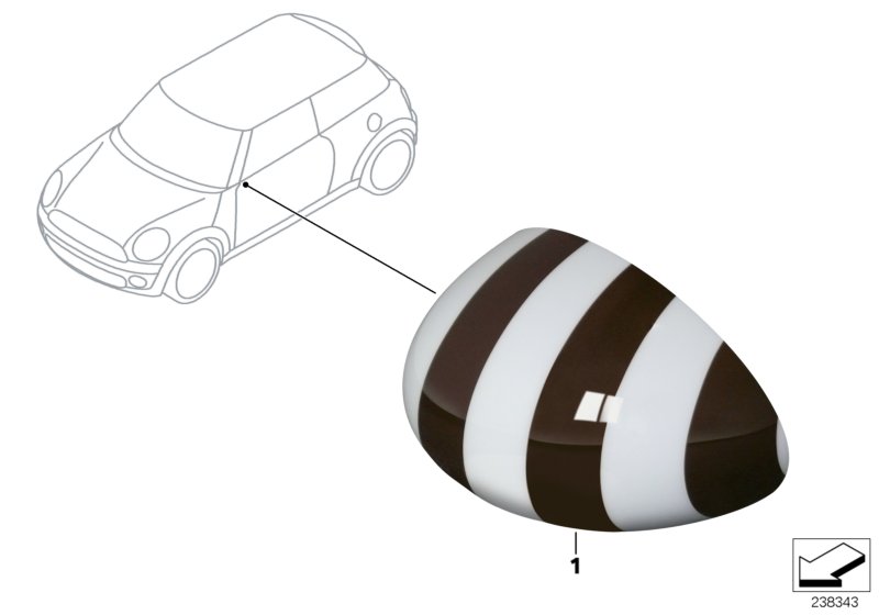 Exterior mirror caps St Pauli R5x, R6x