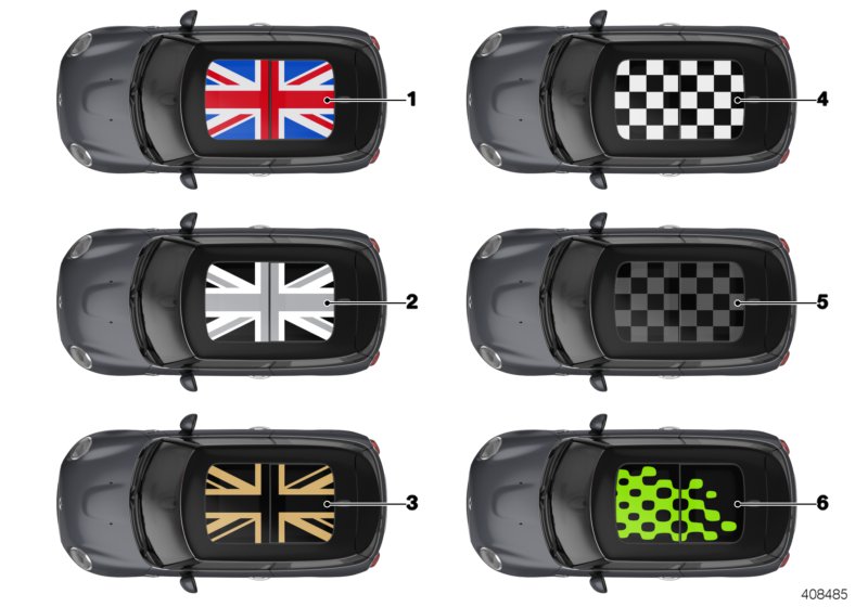 Roof decoration glass roof