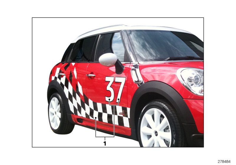 Pin-stripe decal kit