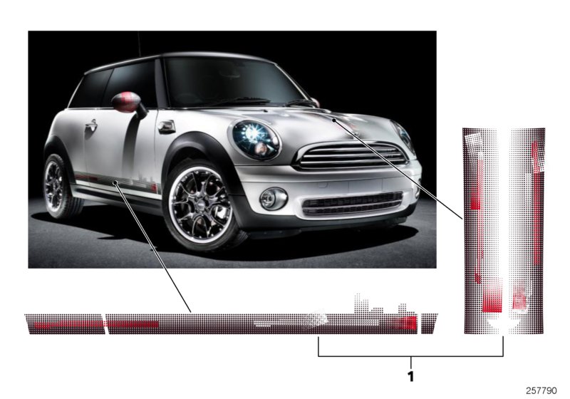 Pin-stripe decal kit