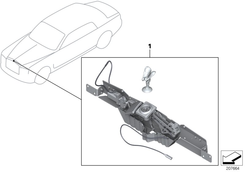 Retrof.kit illuminated Spirit of Ecstasy