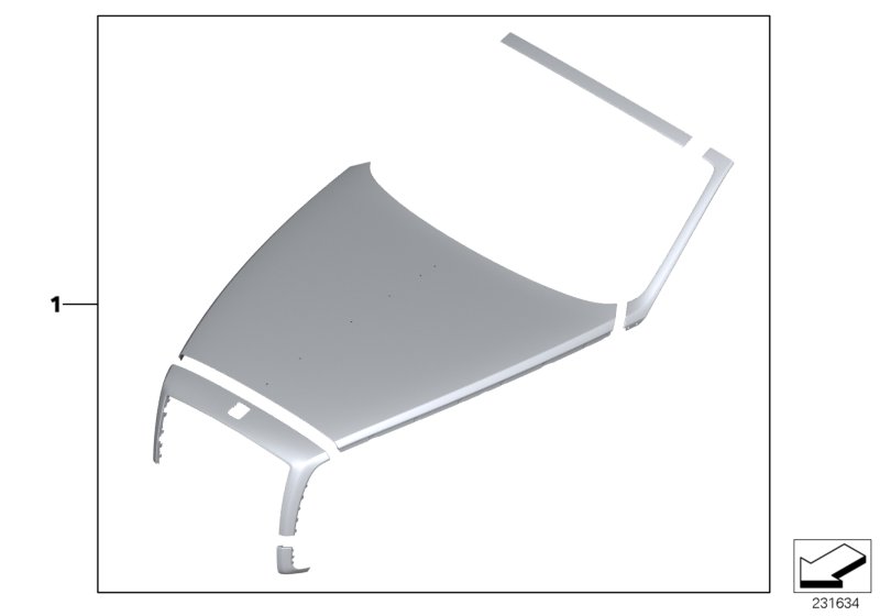 Retrofit, Satin Silver Bonnet, Surrounds