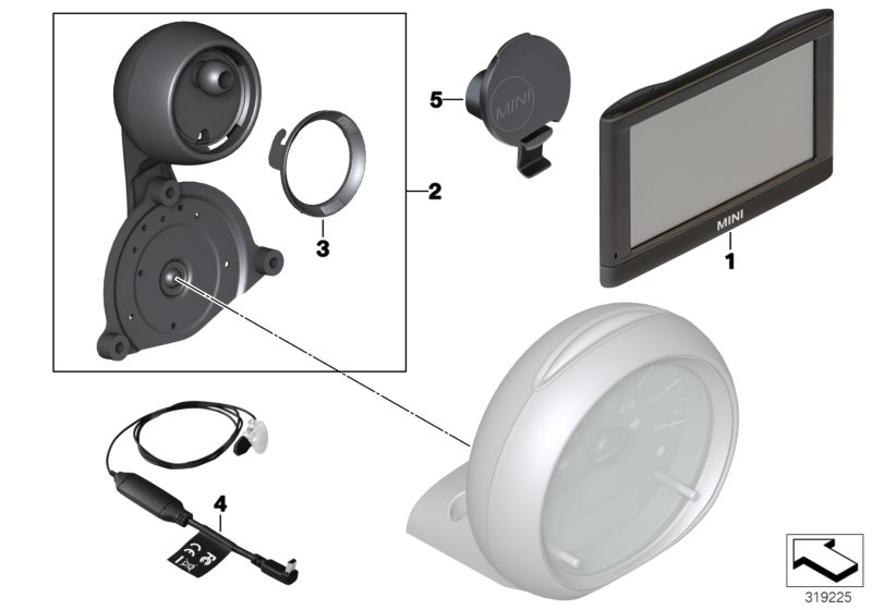 Retrofit kit,MINI Navigation Portable XL