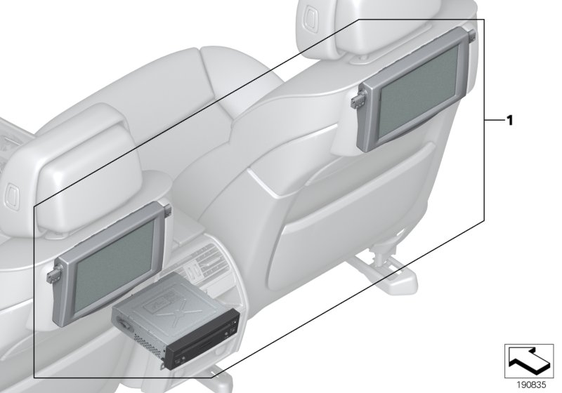Retrofit kit Rear Seat Entertainment