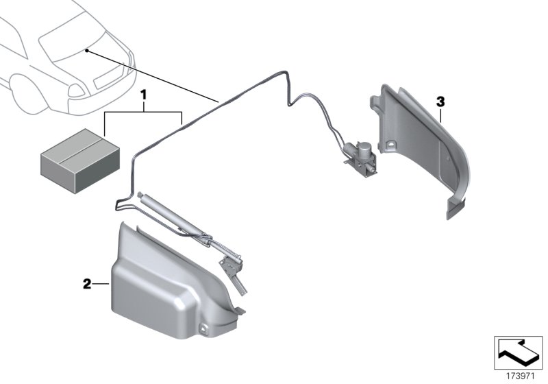 Retrofit, hydraulic trunk closure