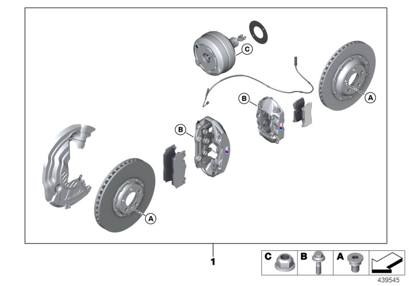Retrofit kit, M carbon-ceramic brake