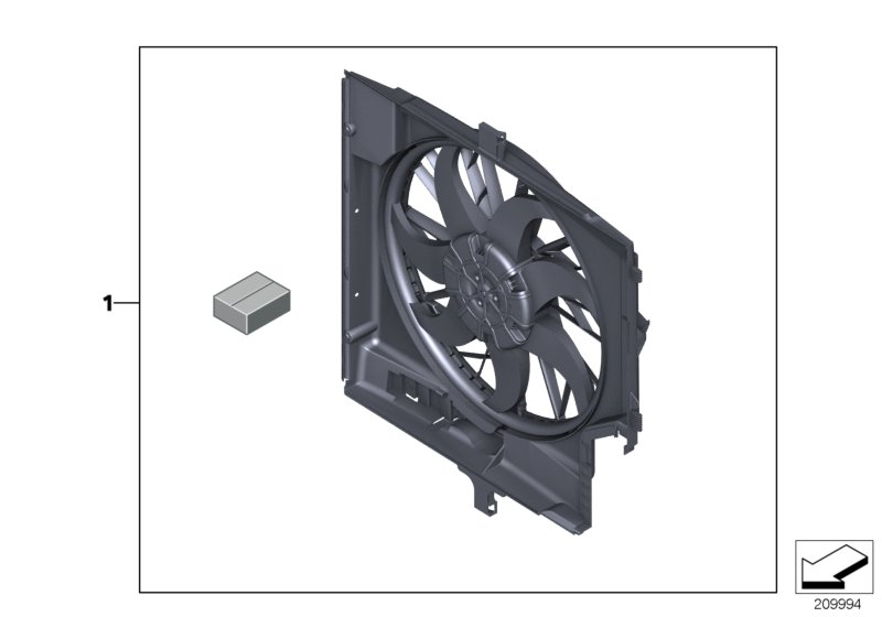Retrofit, single fan kit