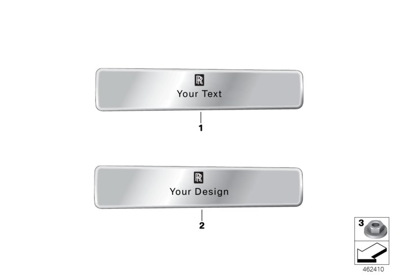 Retrofit, engraved treadplates