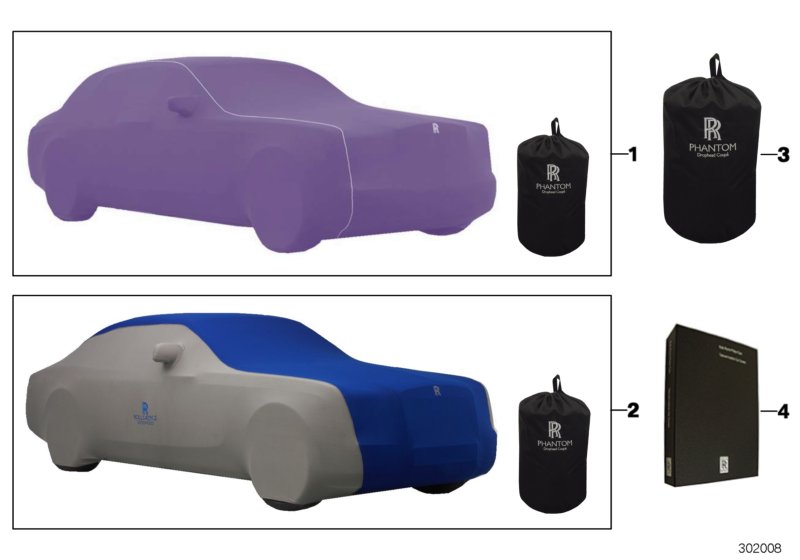 Car cover interior, tailored