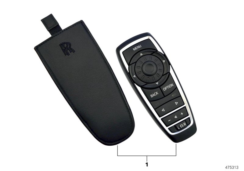 Remote control, rear seat entertainment