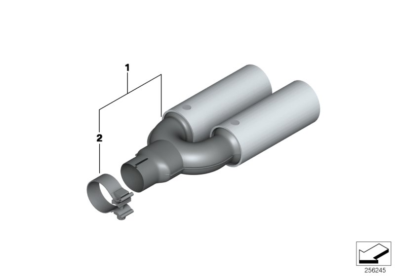 Tailpipe trim, BMW Performance