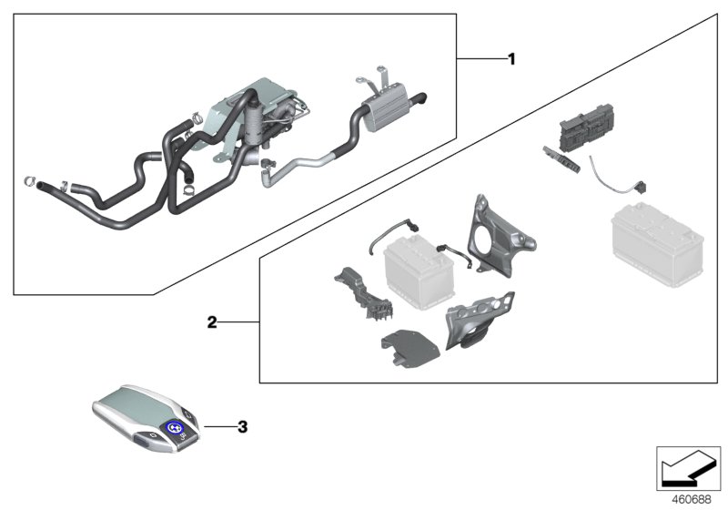 Install.kit, independent heater