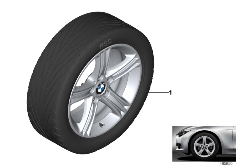 BMW LA wheel, star spoke 393 - 17''